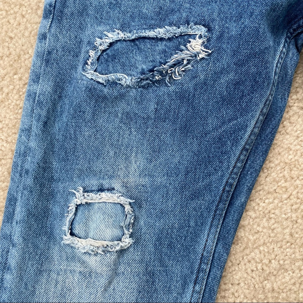 ASOS Distressed Button Fly Jeans - Picture 7 of 9